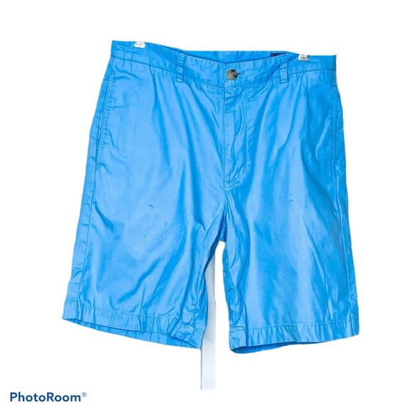 Vineyard Vines Other - Vineyard Vines Men's Stretch Breaker Shorts Blue Flat Front Chino Cotton Sz 30